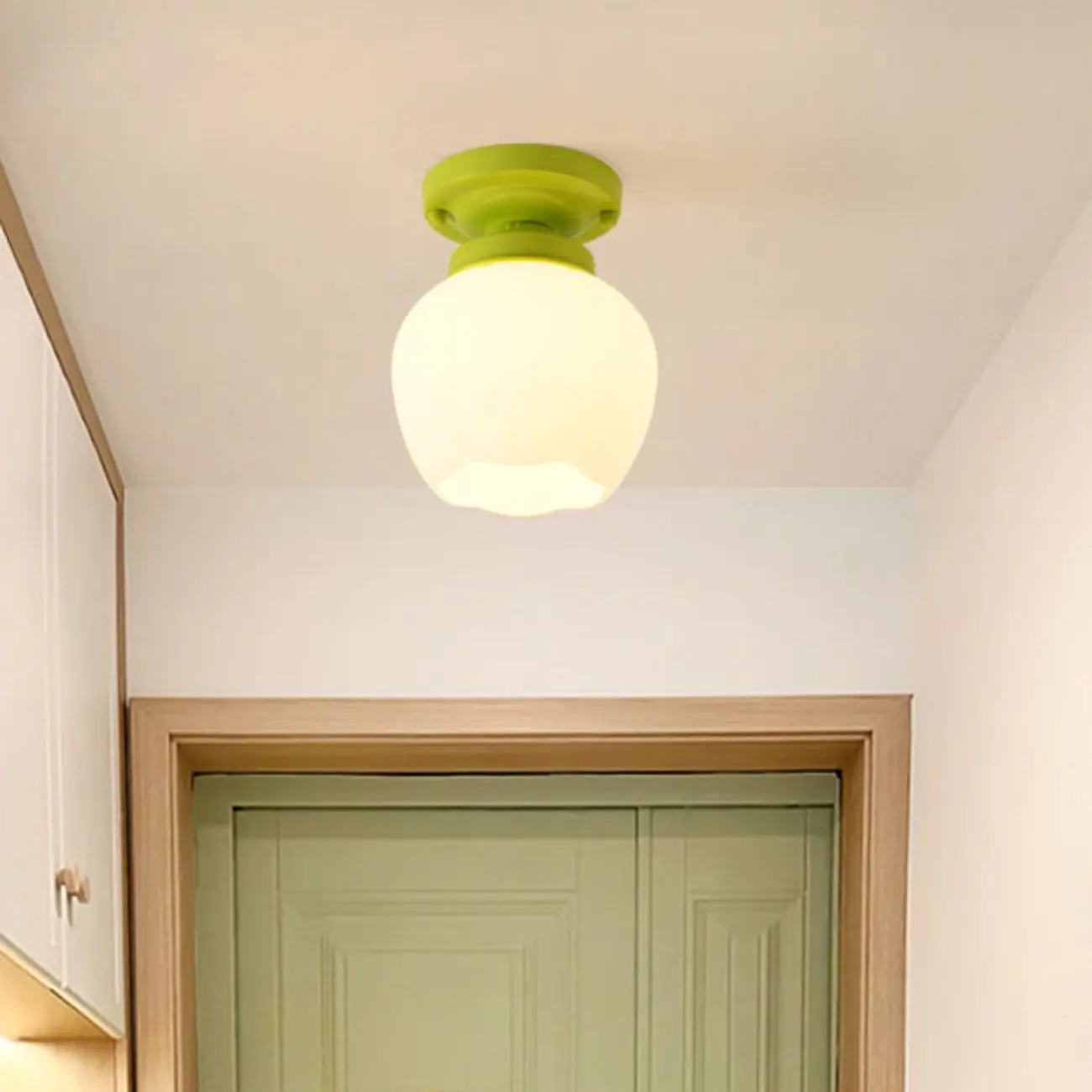 Elegant Flower Shape Ceiling Light for Entrance Illumination  Image - 4 | homeyfad