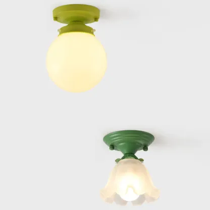 Elegant Flower Shape Ceiling Light for Entrance Illumination  Image - 12