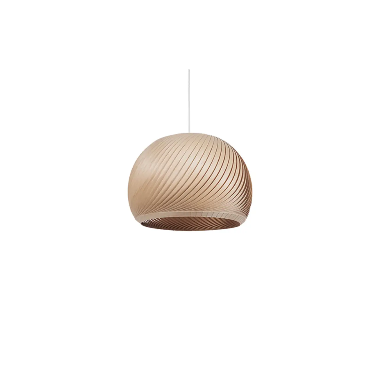 Japanese Wood Round Ball Pendant Lamp for Dining Room Image - 4 | homeyfad