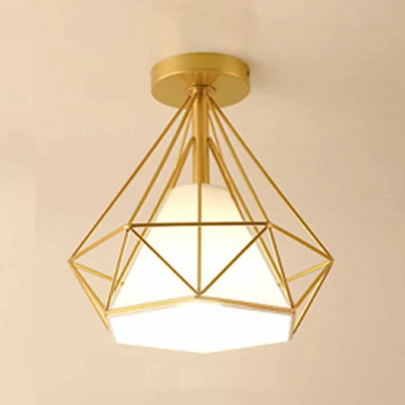 Creative Iron LED Semi Flush Lamp Fixture for Indoor Lighting Image - 12 | homeyfad