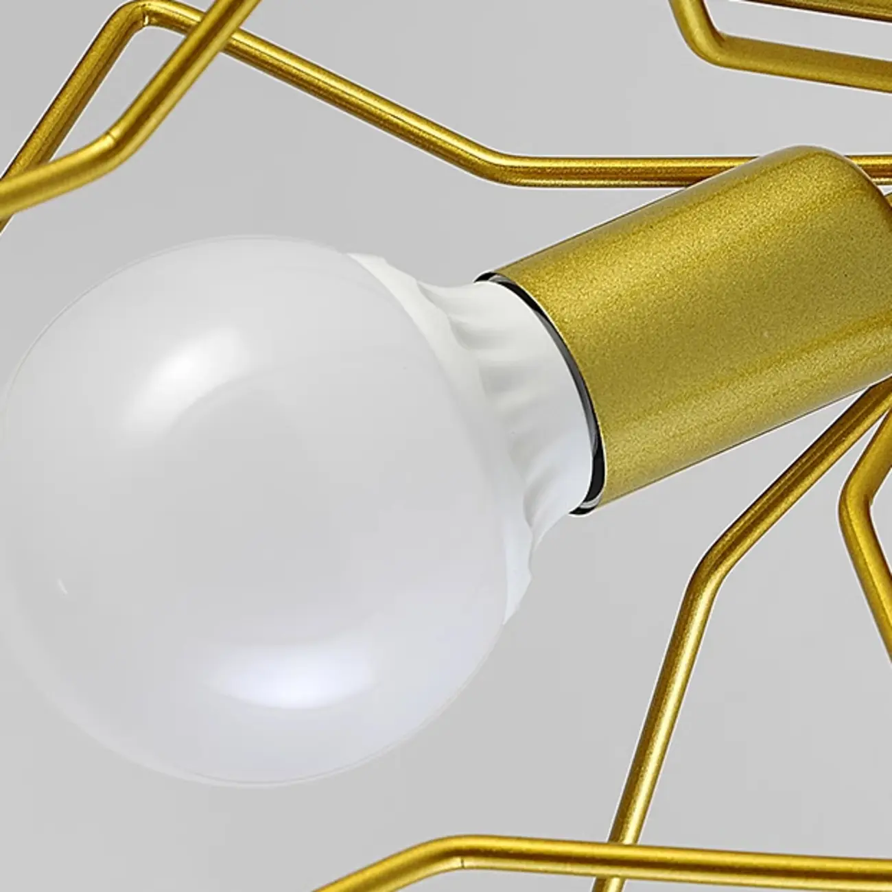 Creative Iron LED Semi Flush Lamp Fixture for Indoor Lighting Image - 17 | homeyfad