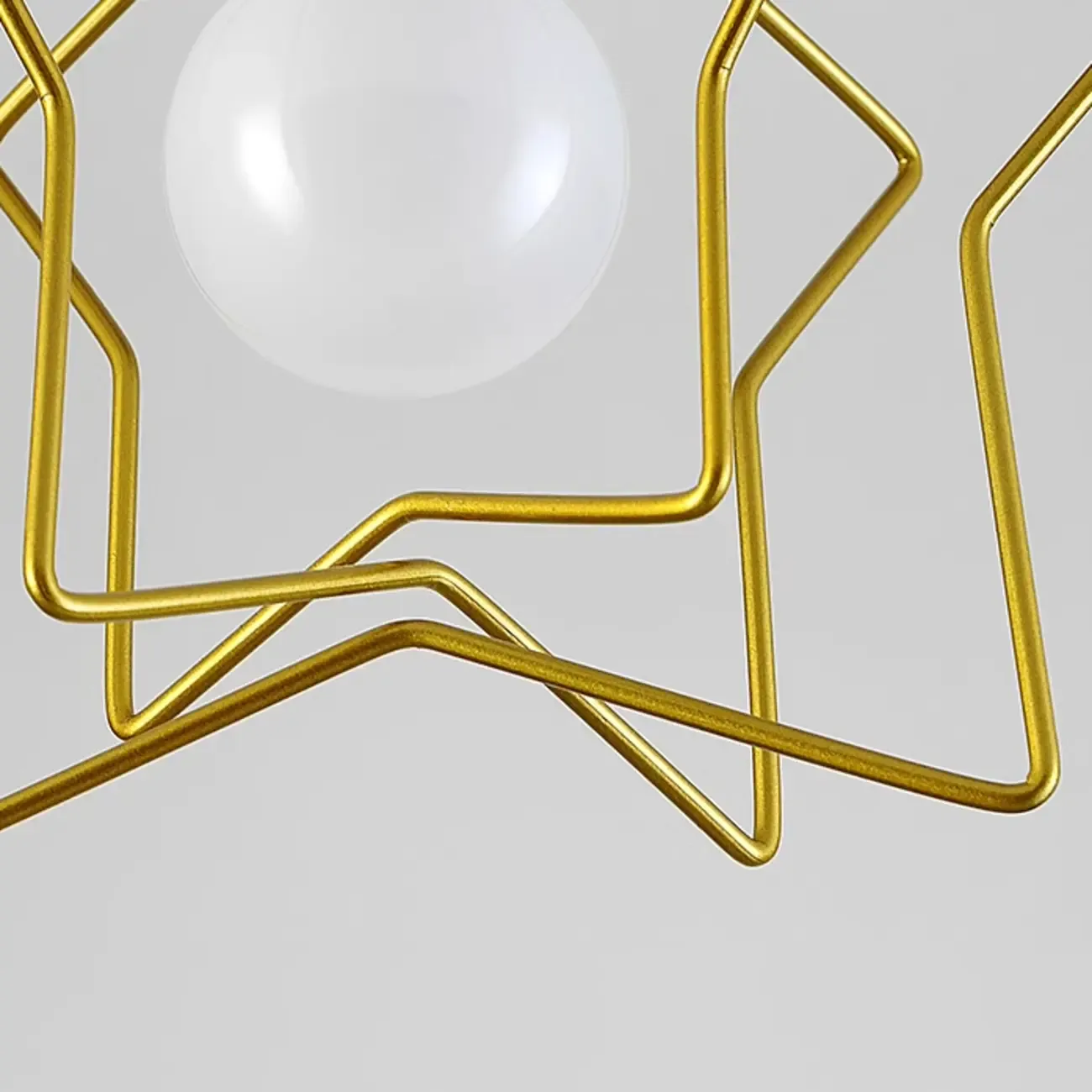 Creative Iron LED Semi Flush Lamp Fixture for Indoor Lighting Image - 18