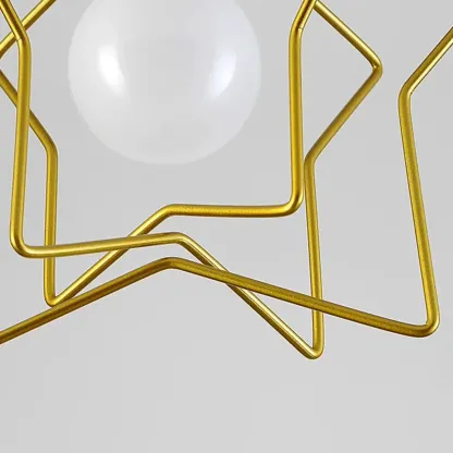 Creative Iron LED Semi Flush Lamp Fixture for Indoor Lighting Image - 18