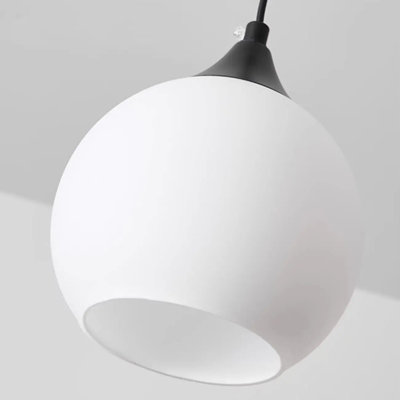 Modern 3-Light Cluster Pendant Light with Chalk Glass for Dining Room Image - 8 | homeyfad