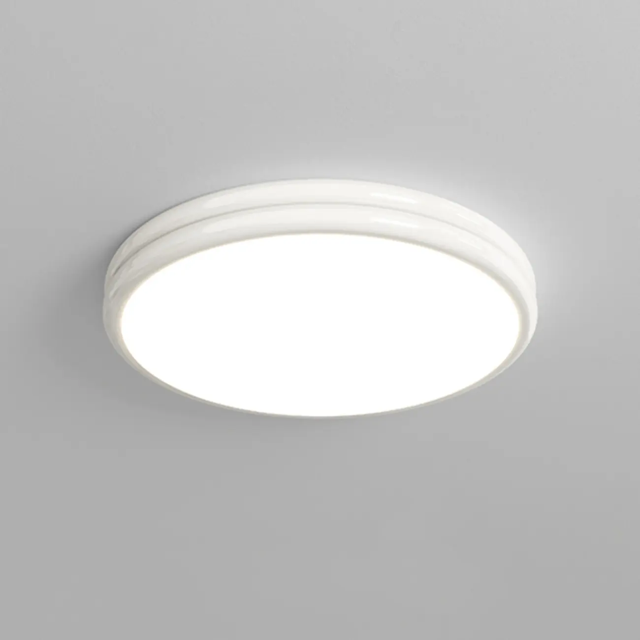 Double-Layer Round Flush Mount Ceiling Light for Living Room Image - 2 | homeyfad