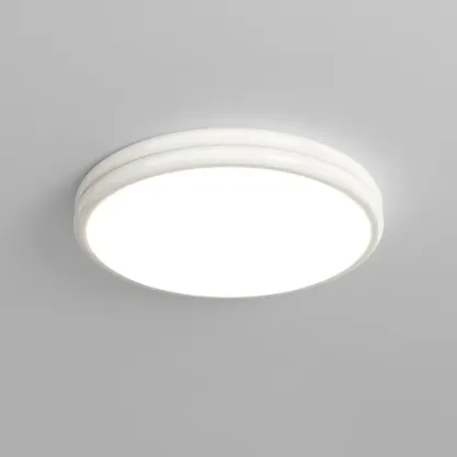 Double-Layer Round Flush Mount Ceiling Light for Living Room Image - 2
