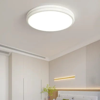 Double-Layer Round Flush Mount Ceiling Light for Living Room Image - 4