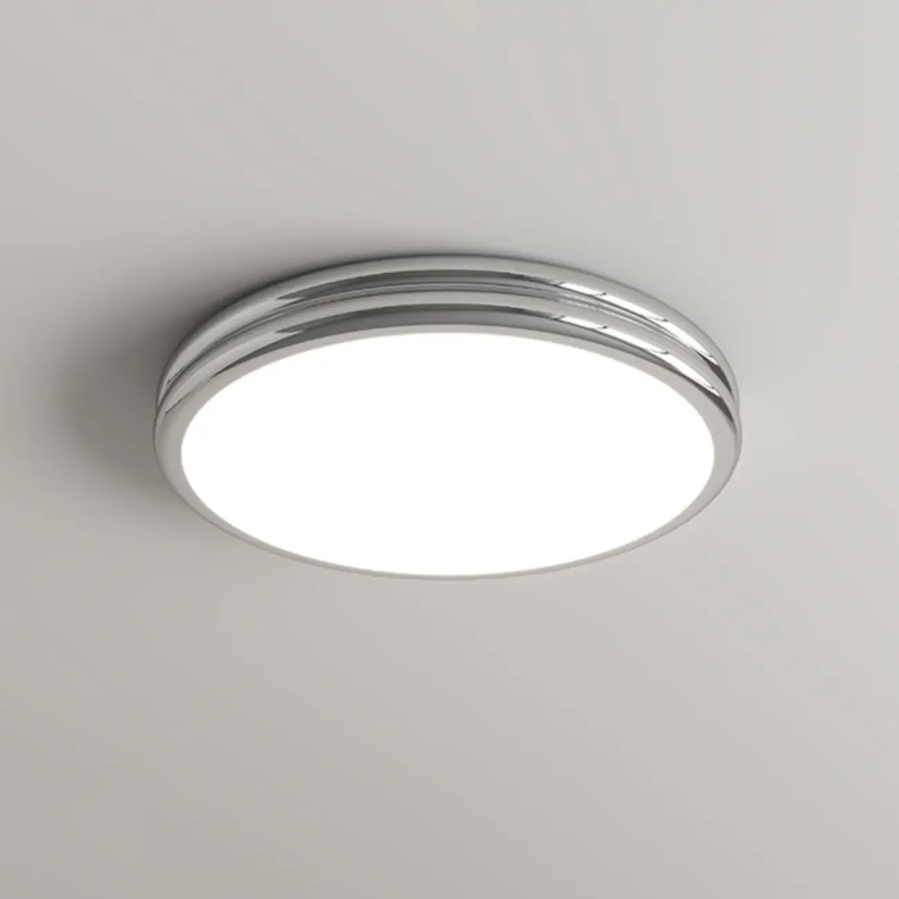 Double-Layer Round Flush Mount Ceiling Light for Living Room Image - 7