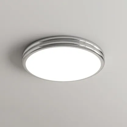 Double-Layer Round Flush Mount Ceiling Light for Living Room Image - 7