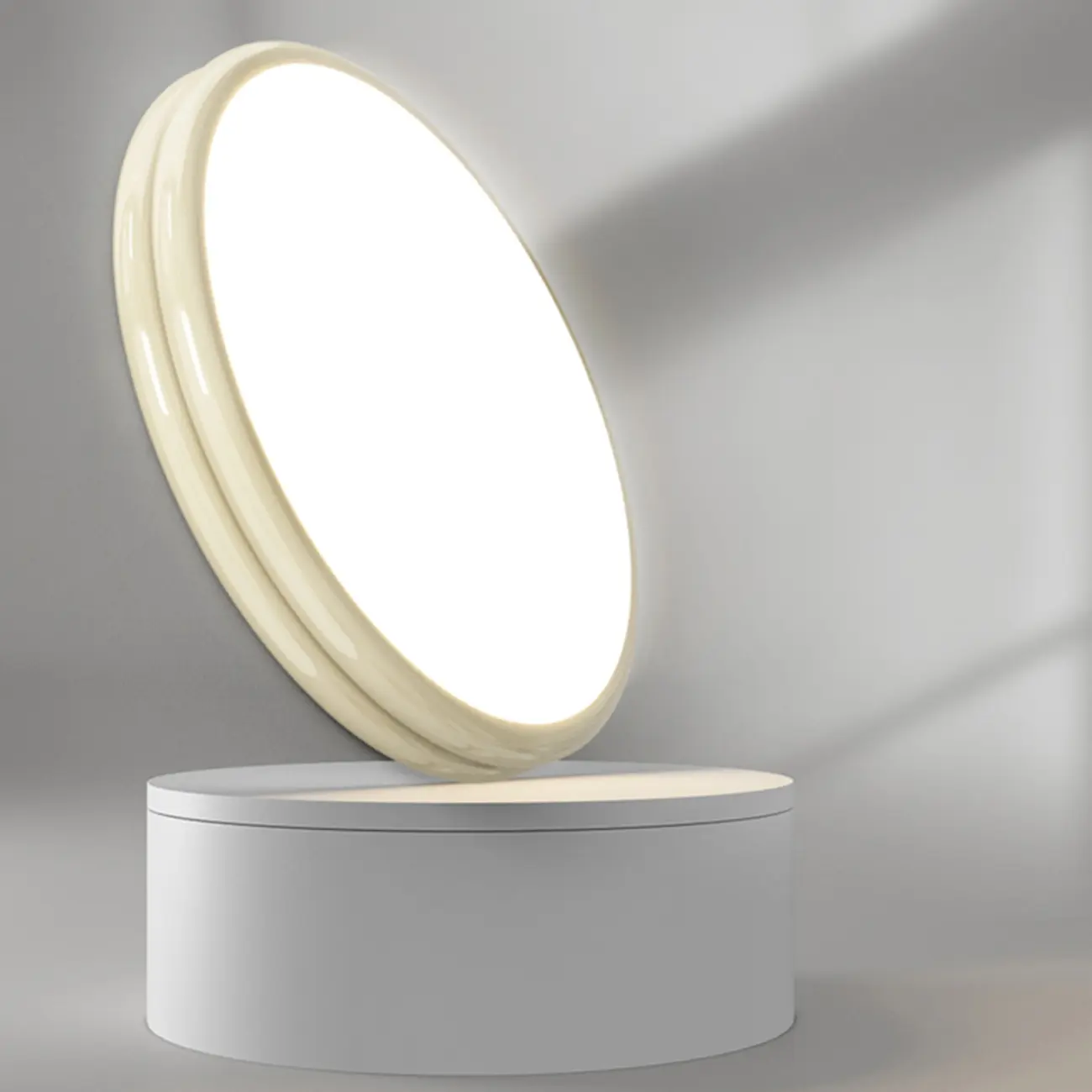 Double-Layer Round Flush Mount Ceiling Light for Living Room Image - 13 | homeyfad