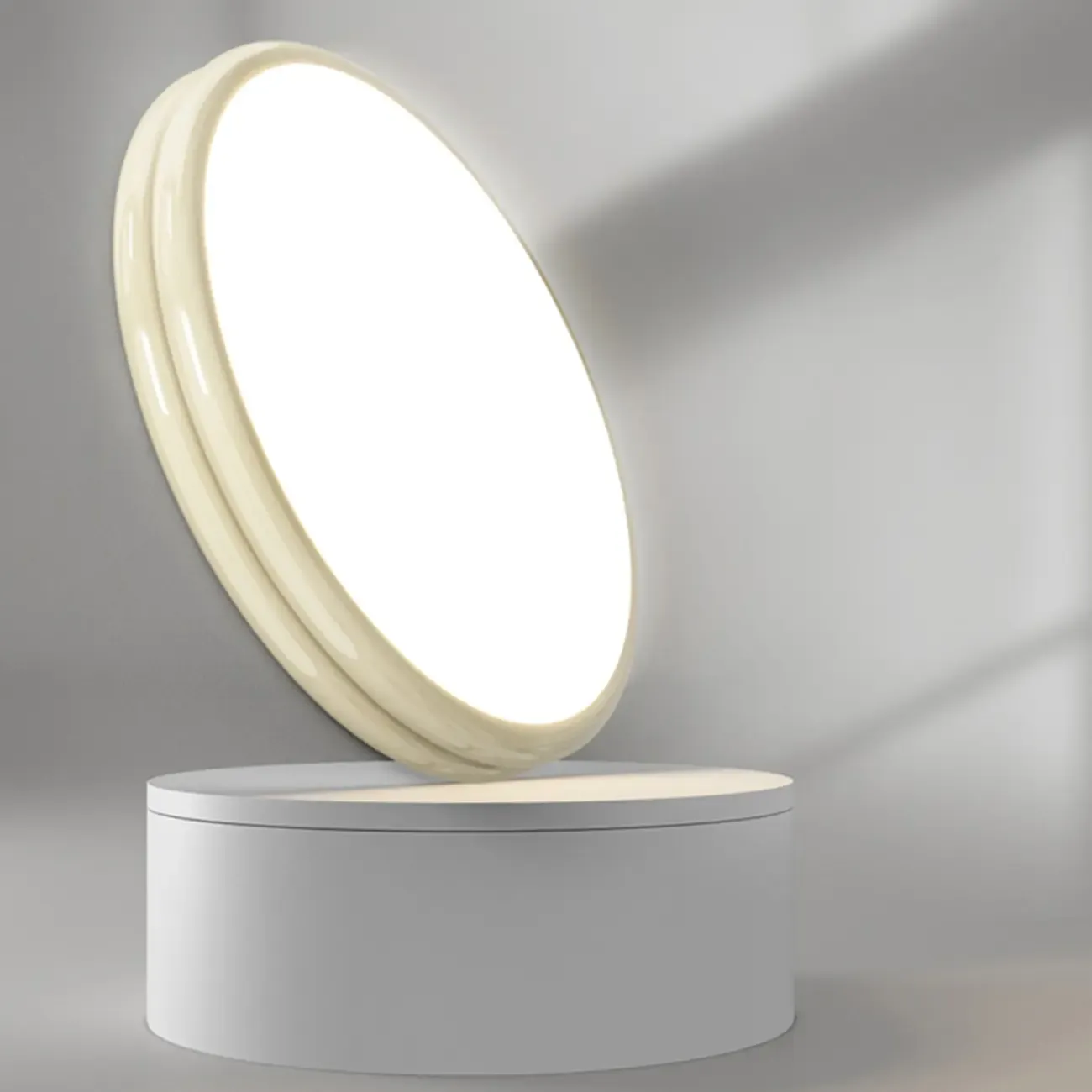 Double-Layer Round Flush Mount Ceiling Light for Living Room Image - 13