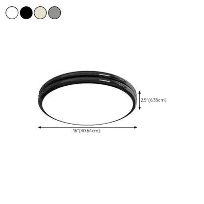 Double-Layer Round Flush Mount Ceiling Light for Living Room #size