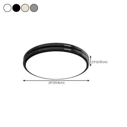 Double-Layer Round Flush Mount Ceiling Light for Living Room Image - 15