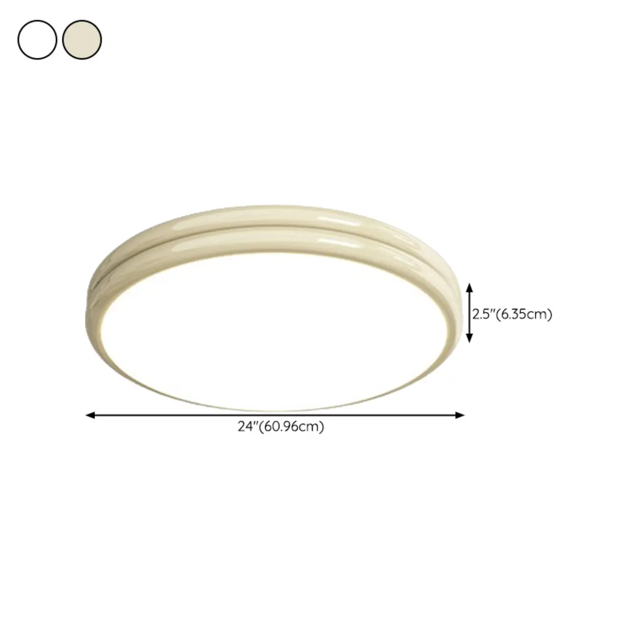 Double-Layer Round Flush Mount Ceiling Light for Living Room Image - 16 | homeyfad