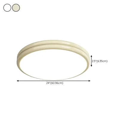 Double-Layer Round Flush Mount Ceiling Light for Living Room Image - 16