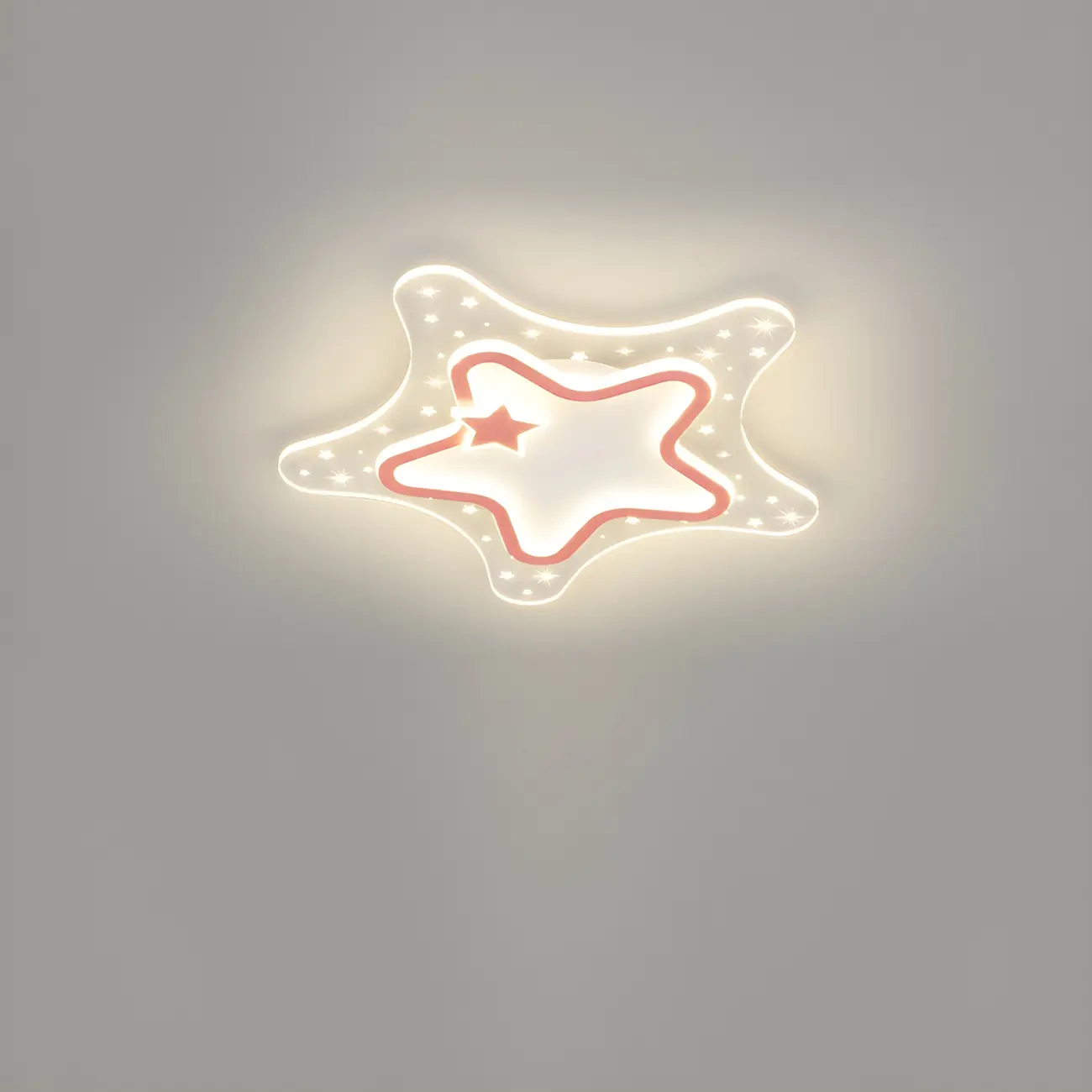 Dimmable Star LED Flush Ceiling Light for Kids Bedroom Decor Image - 2 | homeyfad