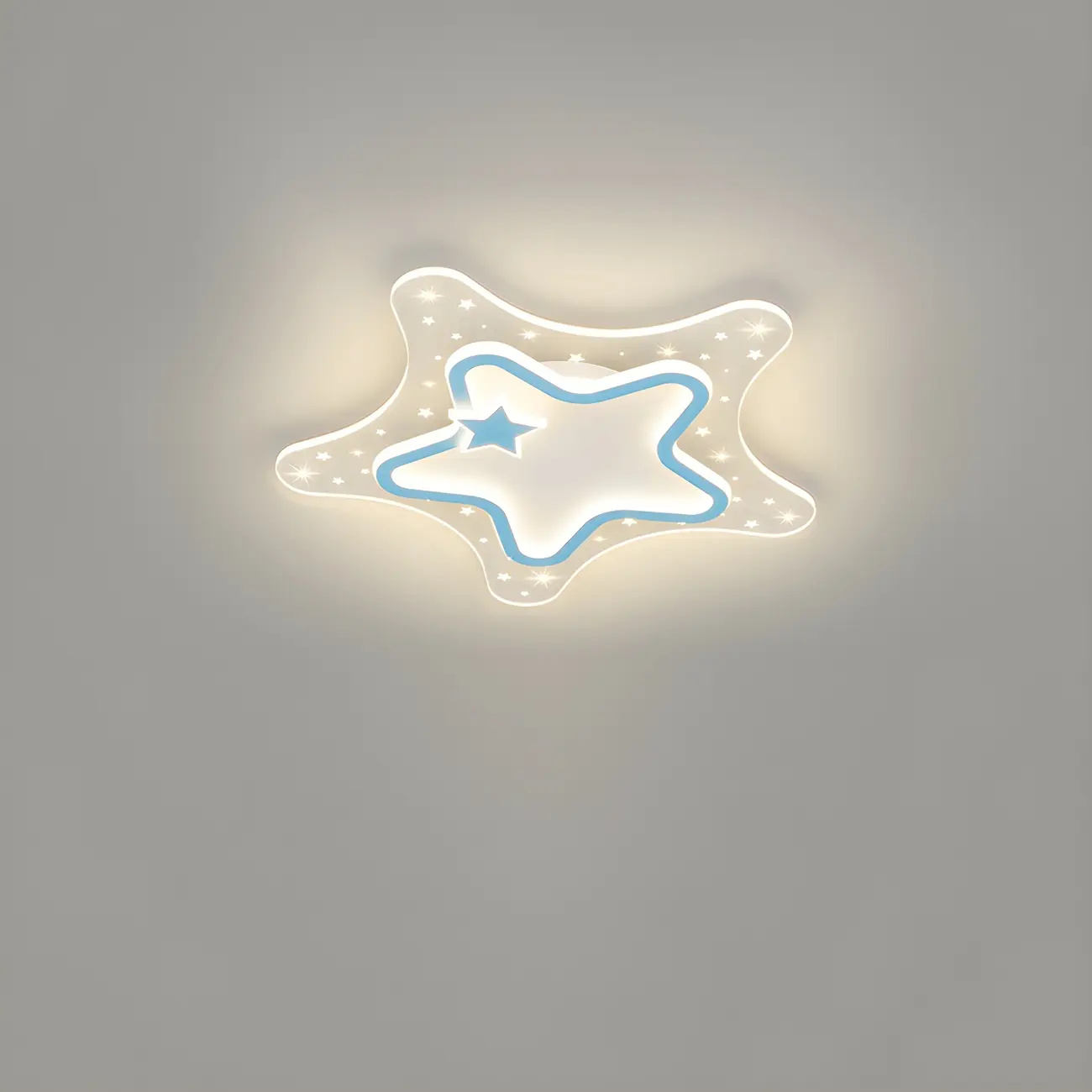 Dimmable Star LED Flush Ceiling Light for Kids Bedroom Decor Image - 3 | homeyfad