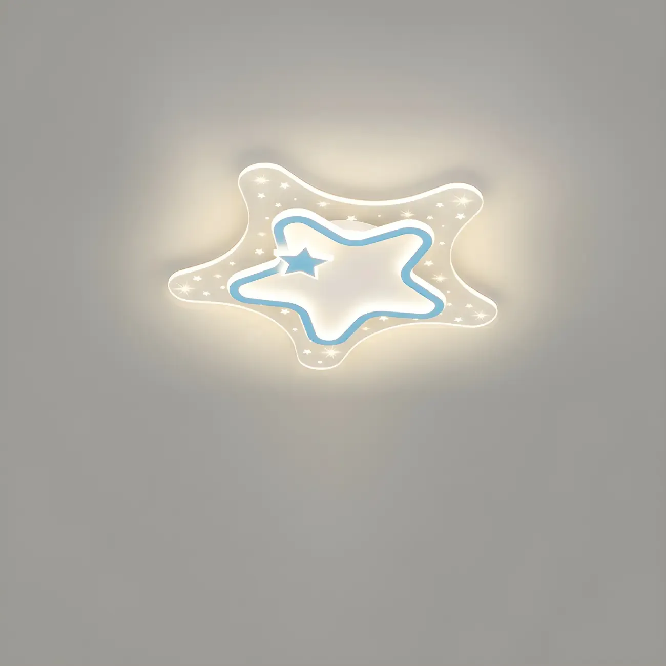 Dimmable Star LED Flush Ceiling Light for Kids Bedroom Decor Image - 3