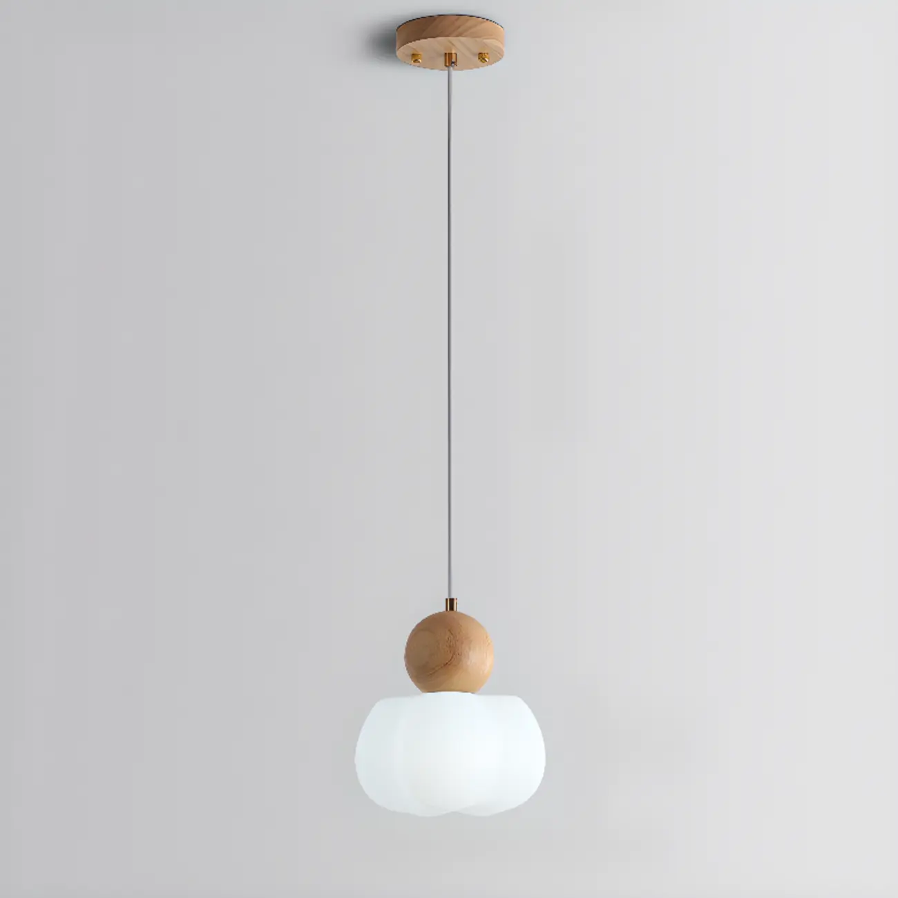 Modern Wooden Cloud Pendant Light for Bedroom | homeyfad
