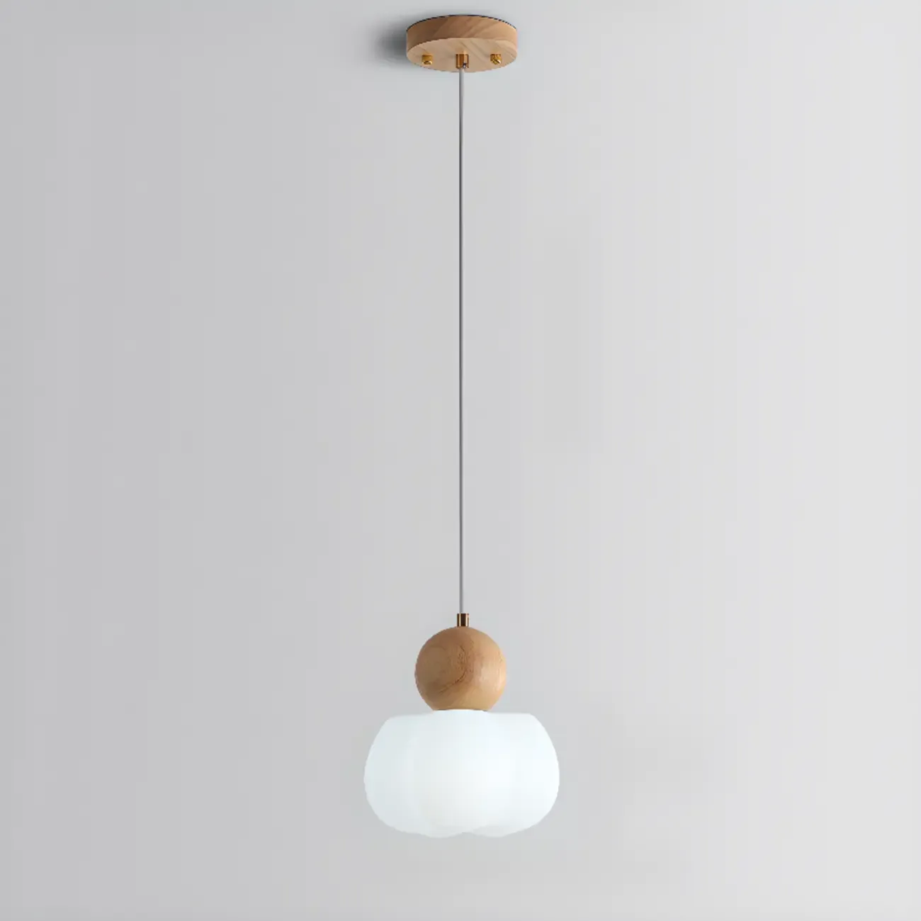 Modern Wooden Cloud Pendant Light for Bedroom