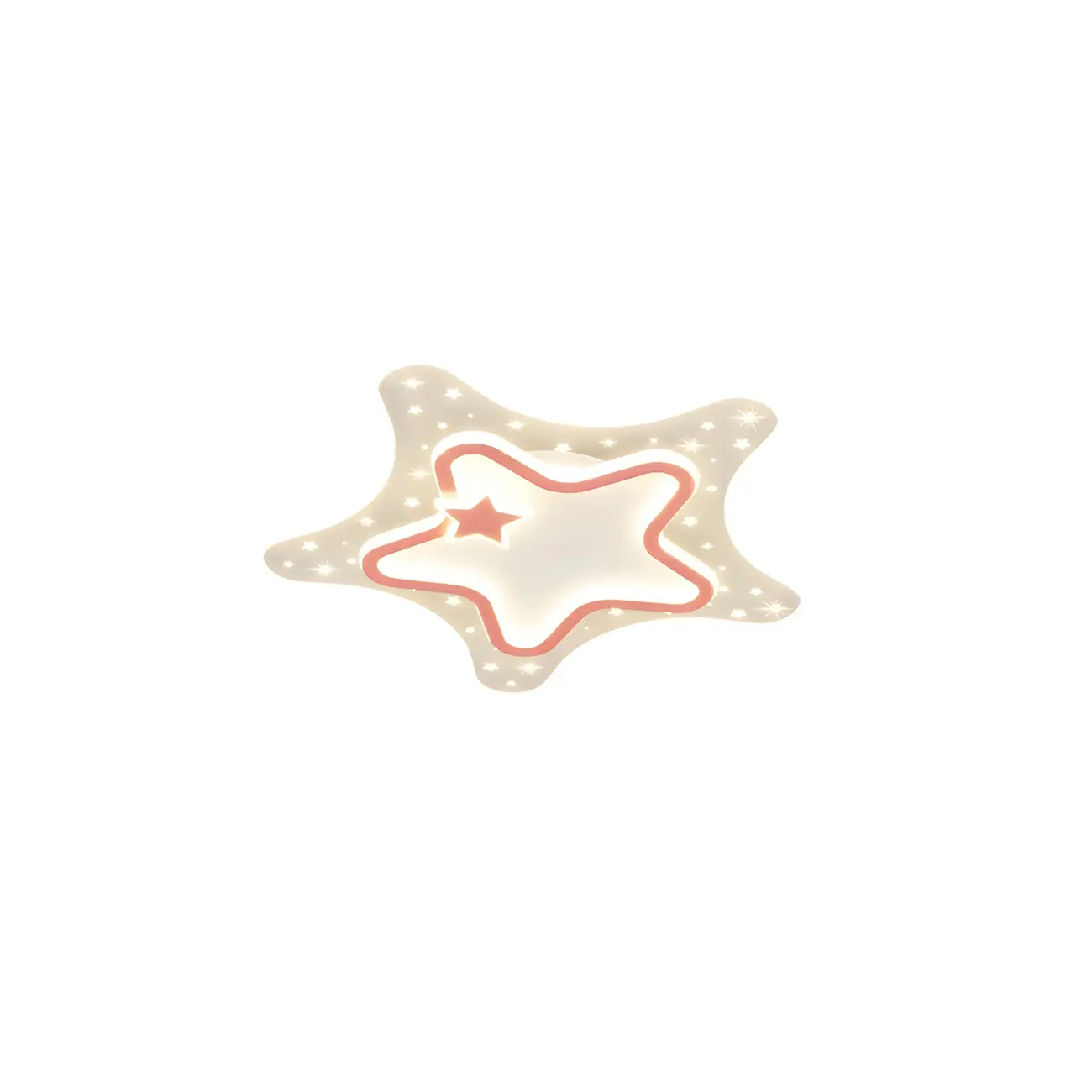 Dimmable Star LED Flush Ceiling Light for Kids Bedroom Decor Image - 9 | homeyfad
