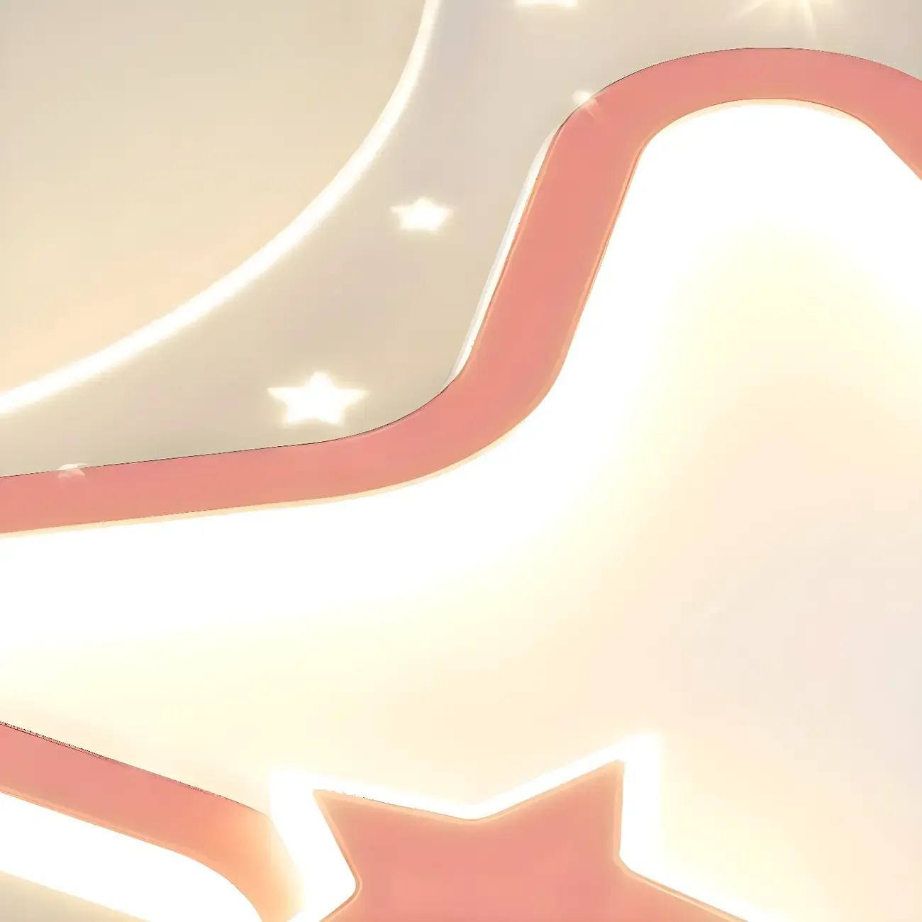 Dimmable Star LED Flush Ceiling Light for Kids Bedroom Decor Image - 12