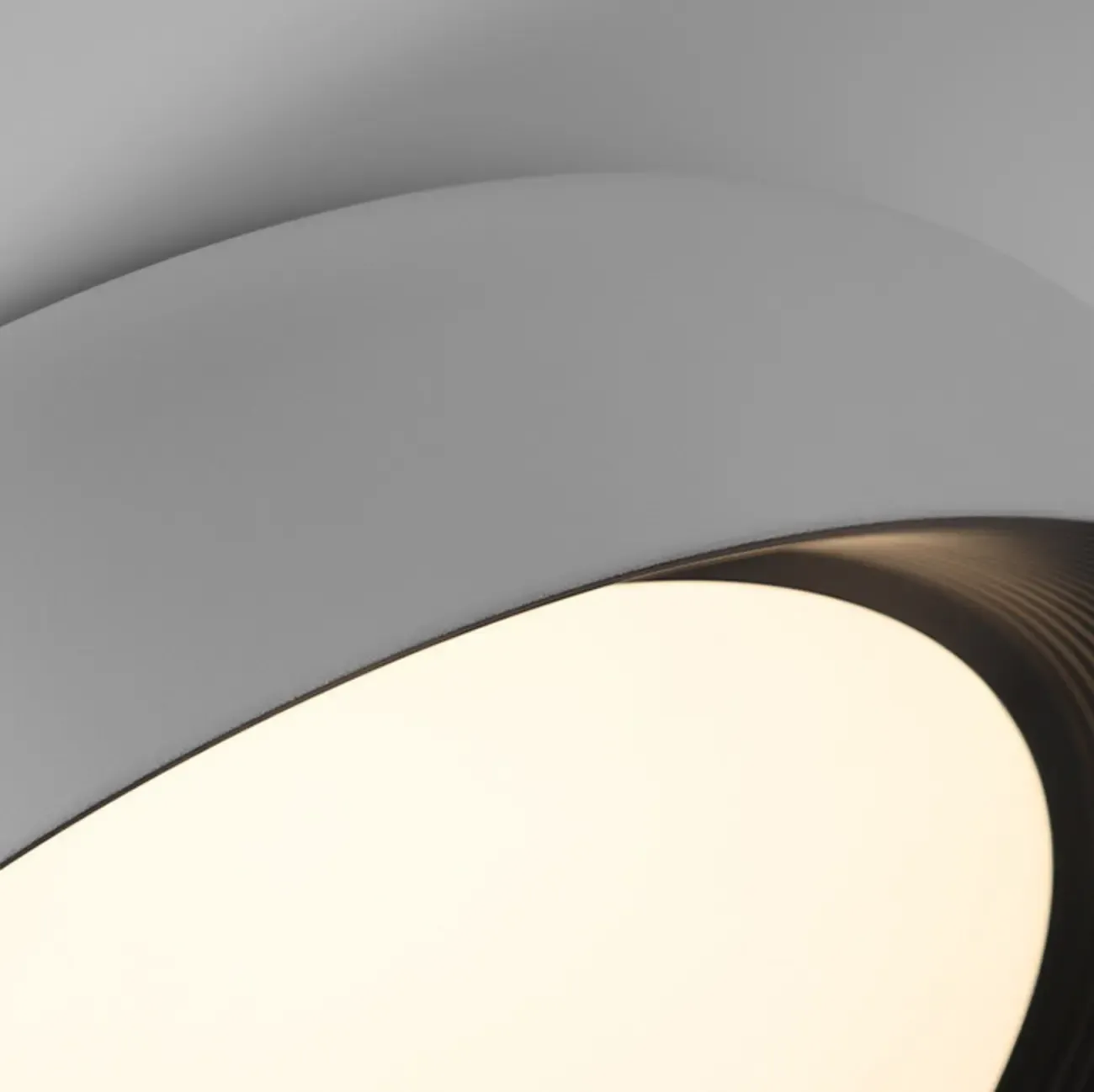 Minimalist Round Flush Mount Ceiling Light with Black Shade Image - 13