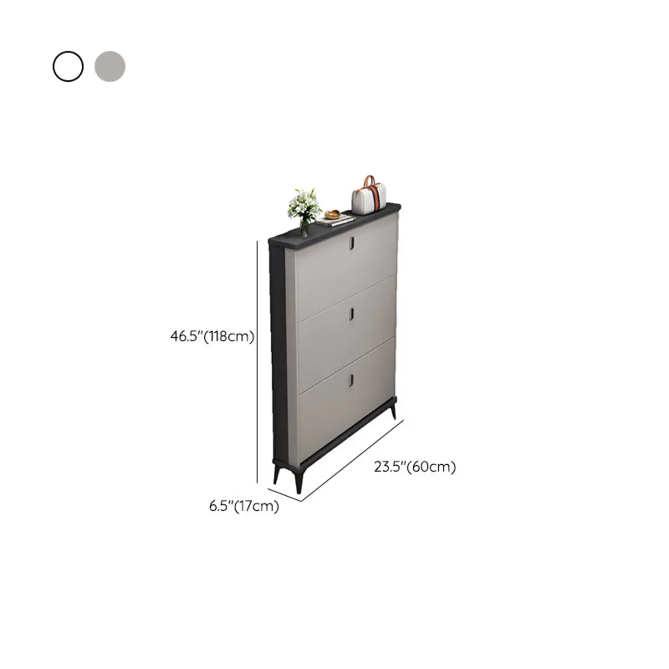 Modern Wood Shoe Cabinet with Adjustable Shelves | homeyfad