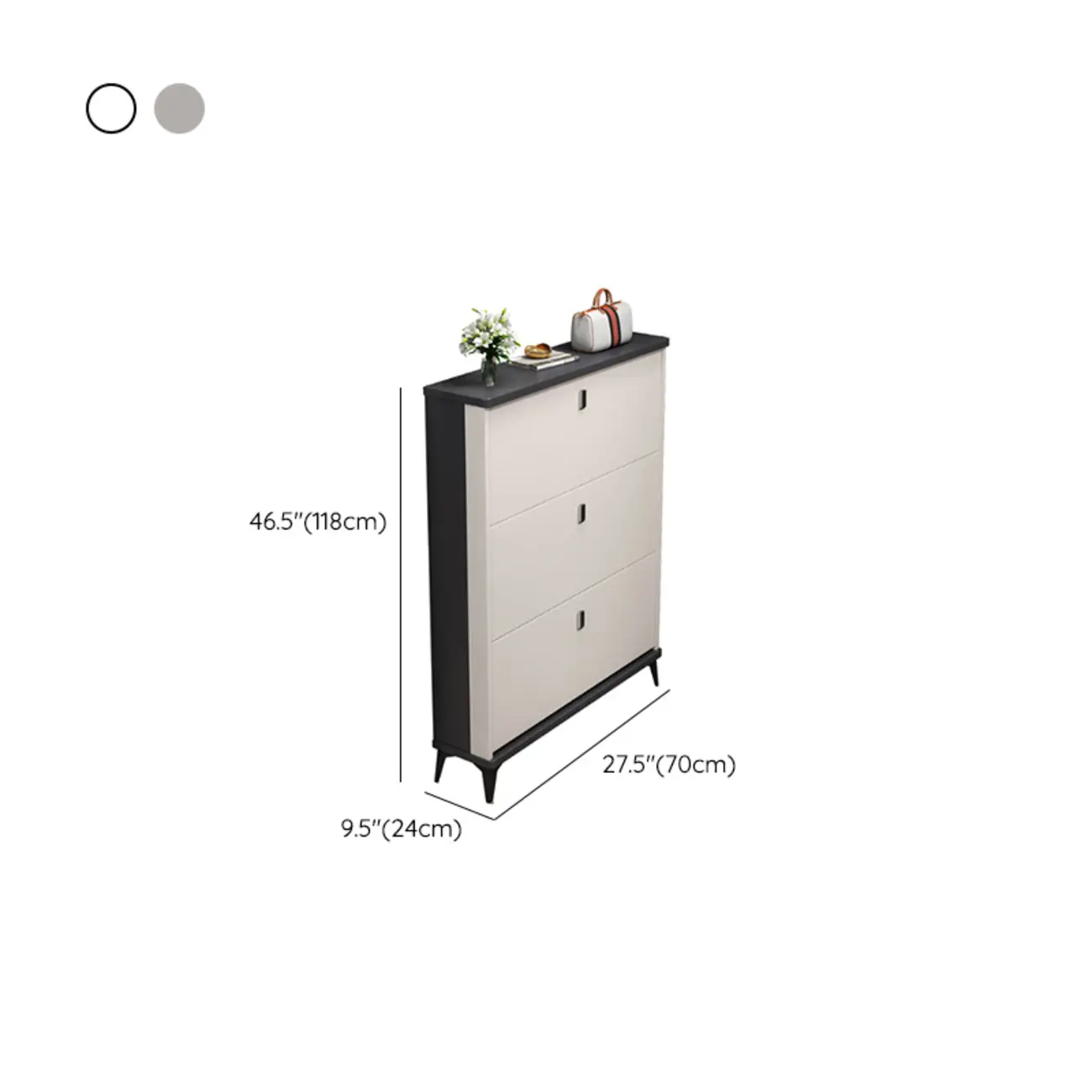 Modern Wood Shoe Cabinet with Adjustable Shelves | homeyfad