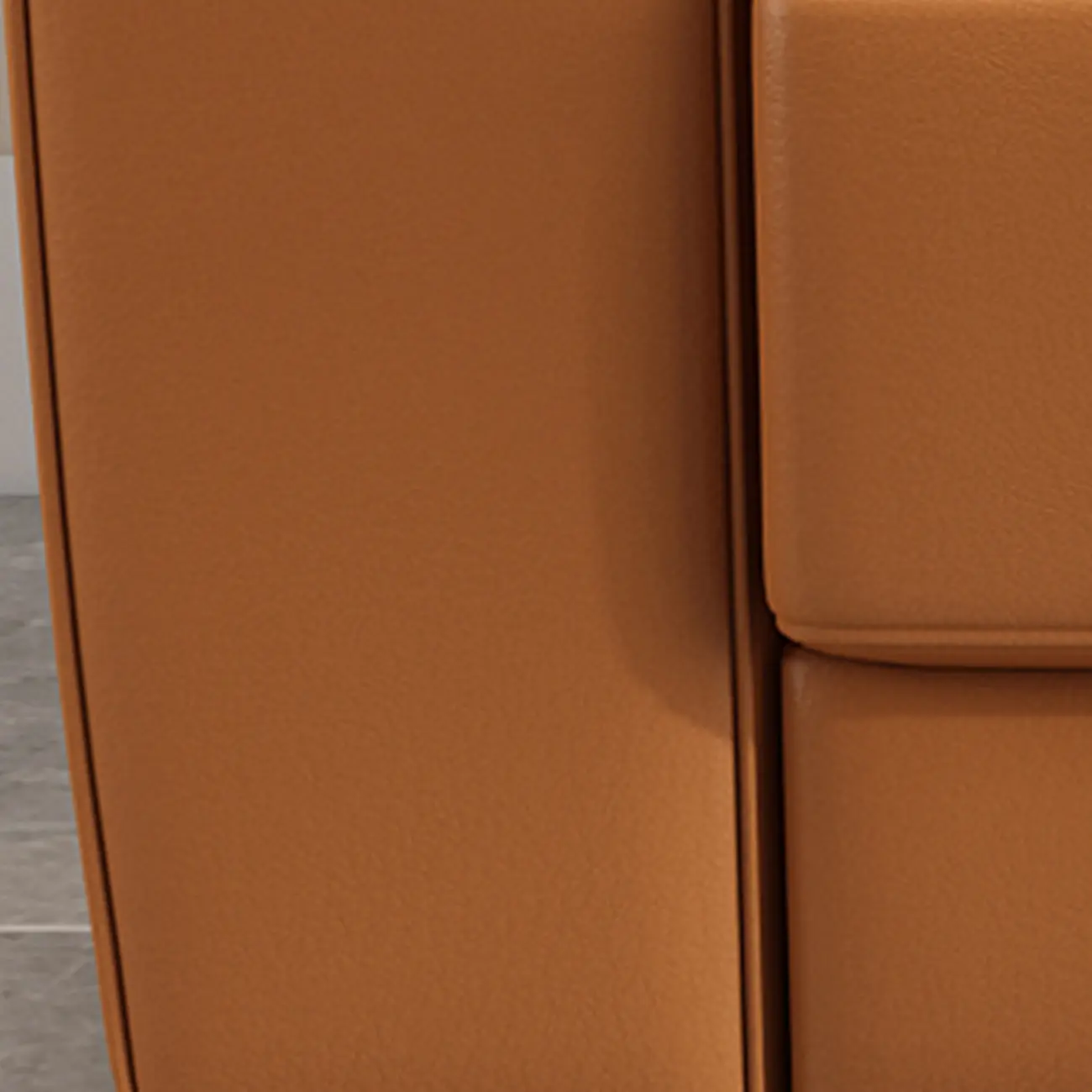 75" Modern Faux Leather 3-Seat Sofa with Pillow Top Design Image - 14 | homeyfad