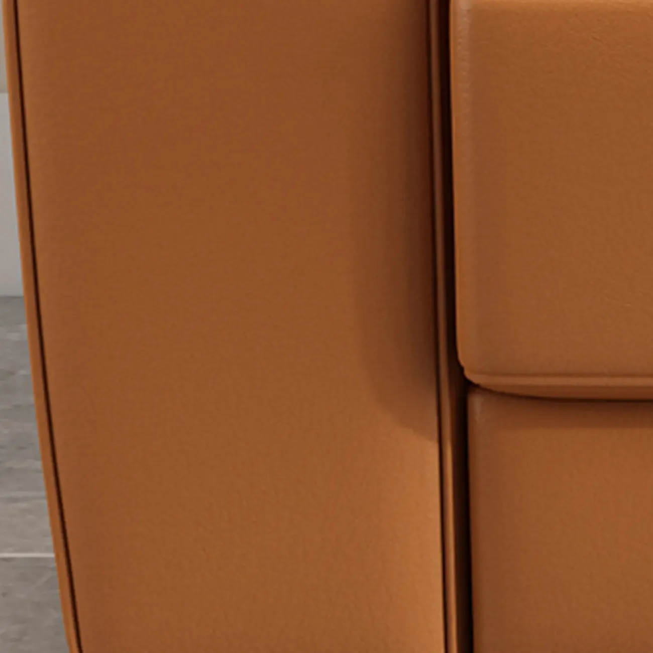 75" Modern Faux Leather 3-Seat Sofa with Pillow Top Design Image - 14