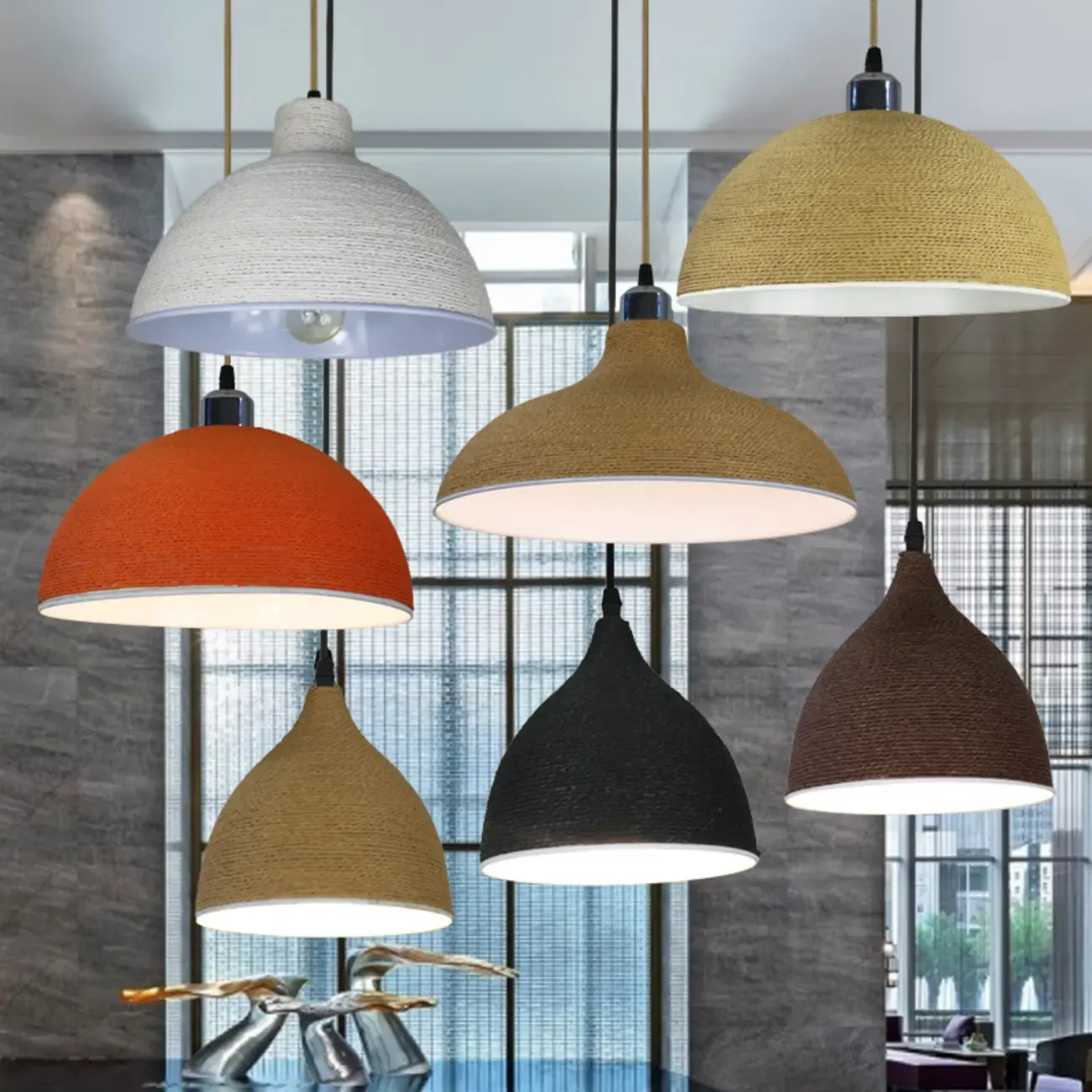 Modern 3 Light Metal Pendant Lamp for Dining Room Image - 2