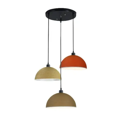 Modern 3 Light Metal Pendant Lamp for Dining Room Image - 16