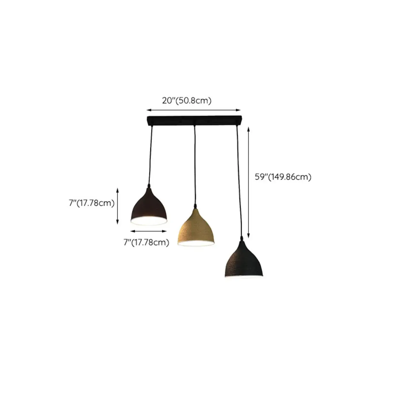 Modern 3 Light Metal Pendant Lamp for Dining Room Image - 27