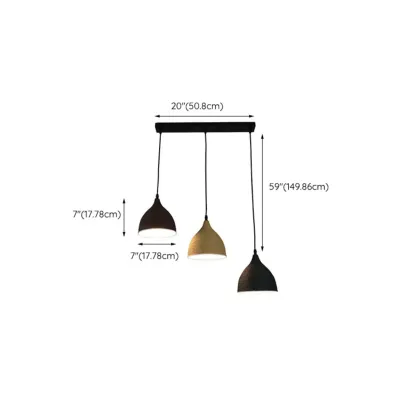 Modern 3 Light Metal Pendant Lamp for Dining Room Image - 27
