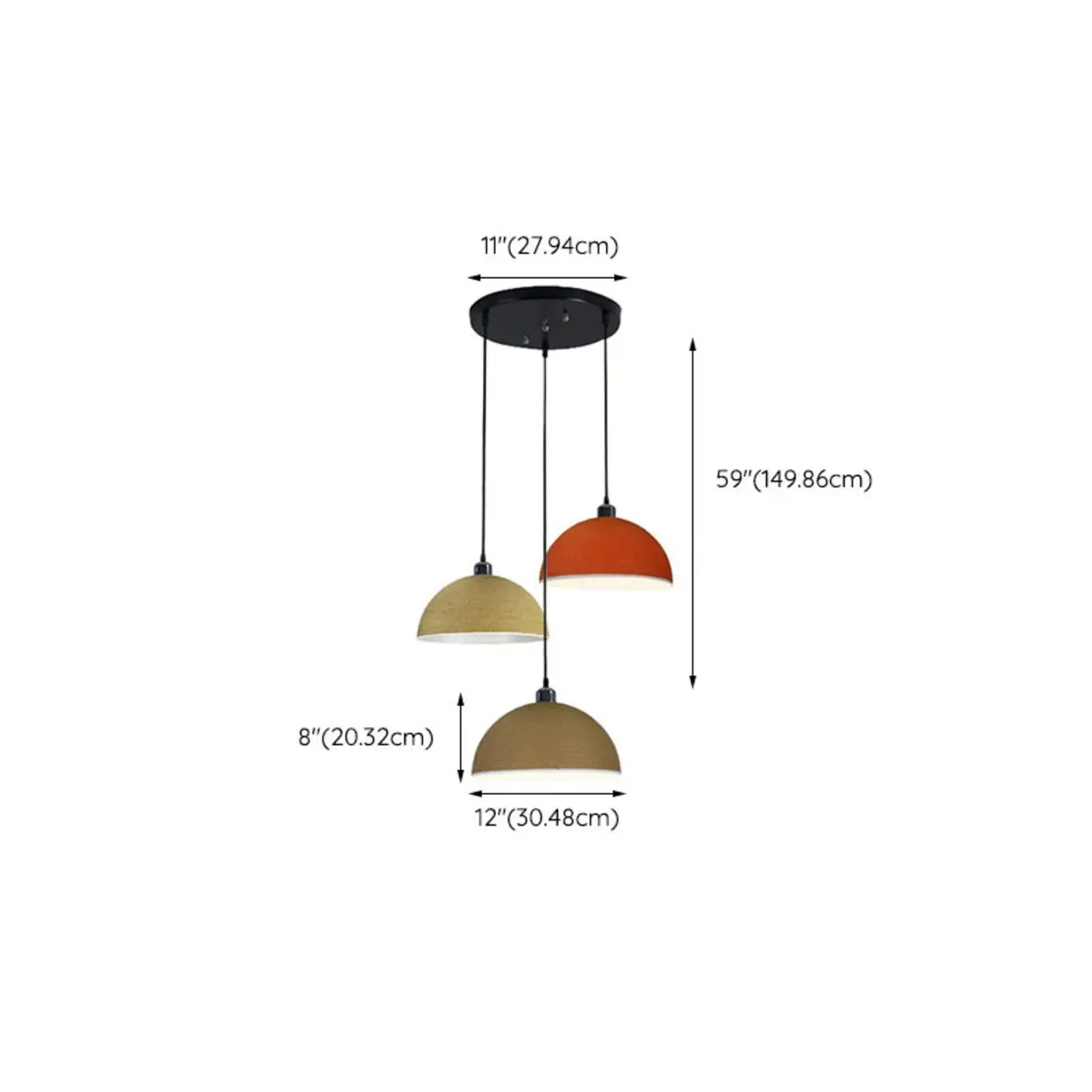 Modern 3 Light Metal Pendant Lamp for Dining Room Image - 28