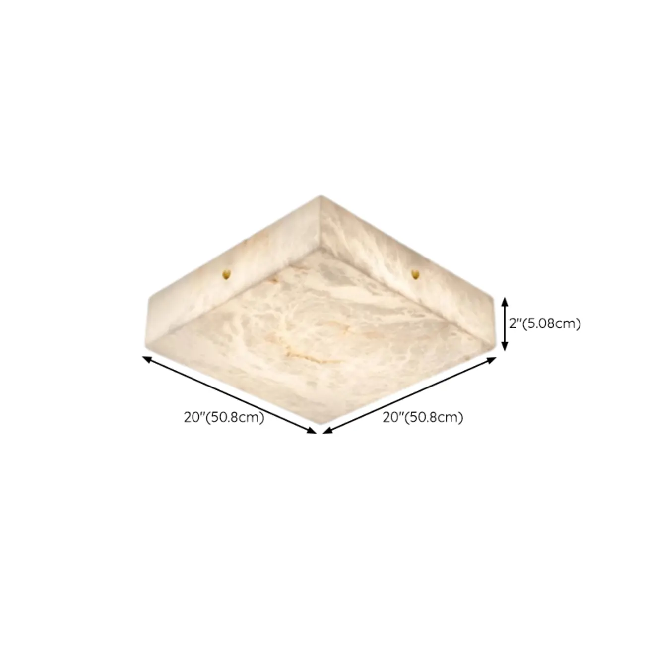 Dimmable Square Flush Mount Ceiling Light for Bedroom Use Image - 15 | homeyfad