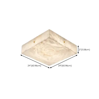 Dimmable Square Flush Mount Ceiling Light for Bedroom Use Image - 16