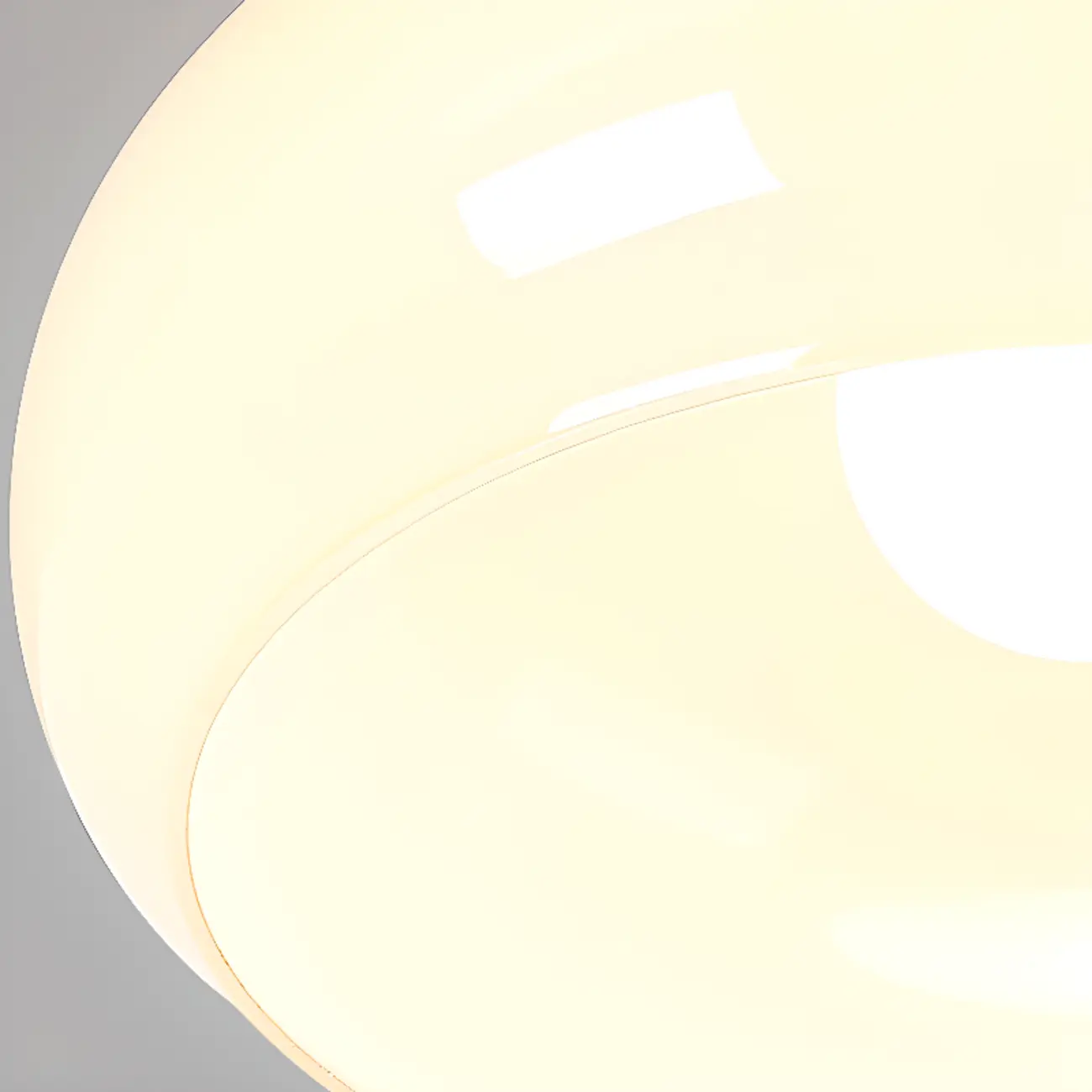 Orange/White Glass Semi Flush Ceiling Light for Living Room Image - 19 | homeyfad