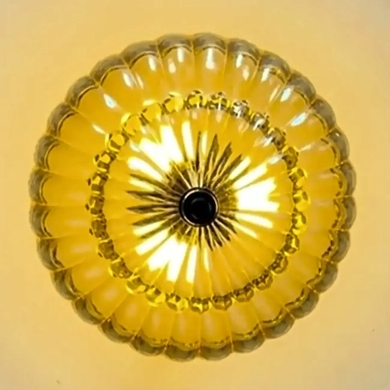 Mini Umbrella-shaped Glass Ceiling Light for Living Room Image - 7