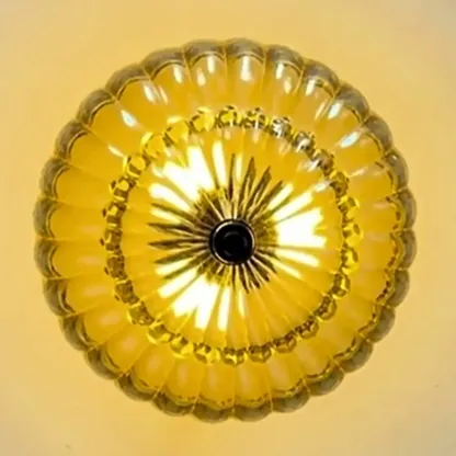 Mini Umbrella-shaped Glass Ceiling Light for Living Room Image - 7
