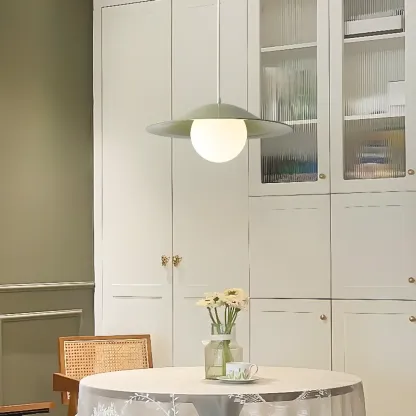 Nordic White Glass Linear Pendant Light for dining room Image - 4