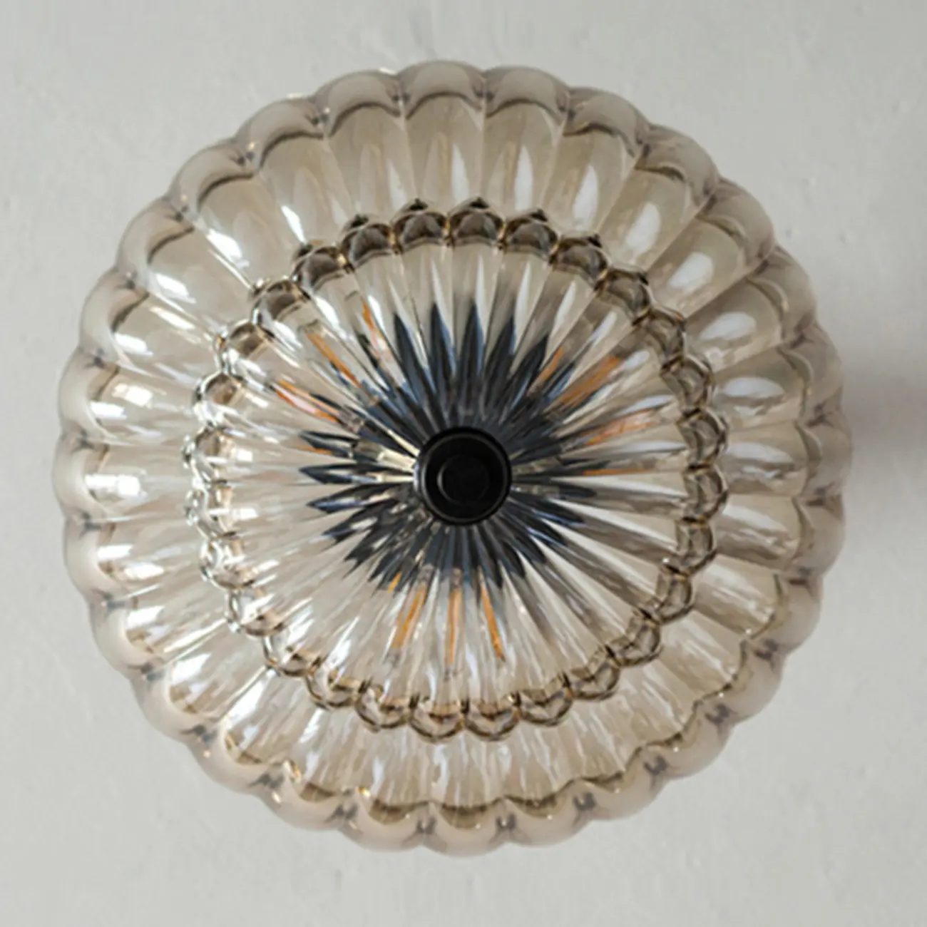 Mini Umbrella-shaped Glass Ceiling Light for Living Room Image - 8 | homeyfad