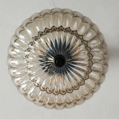 Mini Umbrella-shaped Glass Ceiling Light for Living Room Image - 8