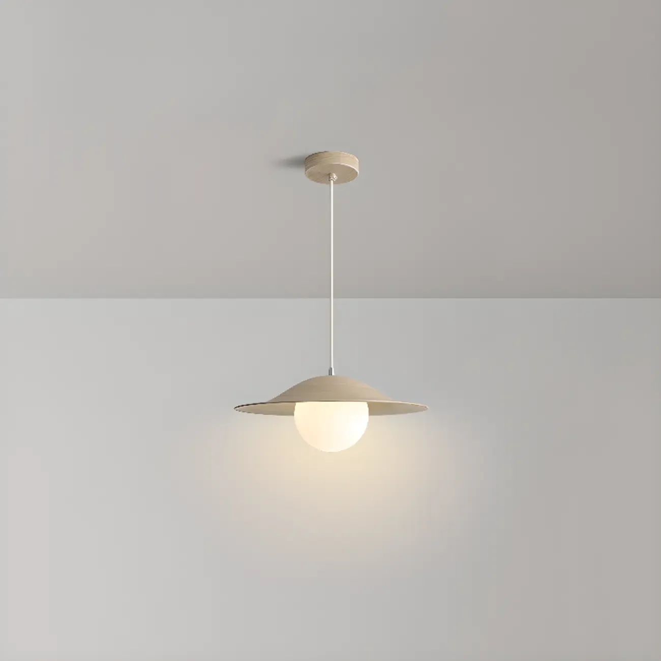 Nordic White Glass Linear Pendant Light for dining room Image - 5