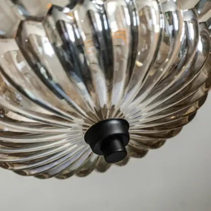 Mini Umbrella-shaped Glass Ceiling Light for Living Room Image - 10