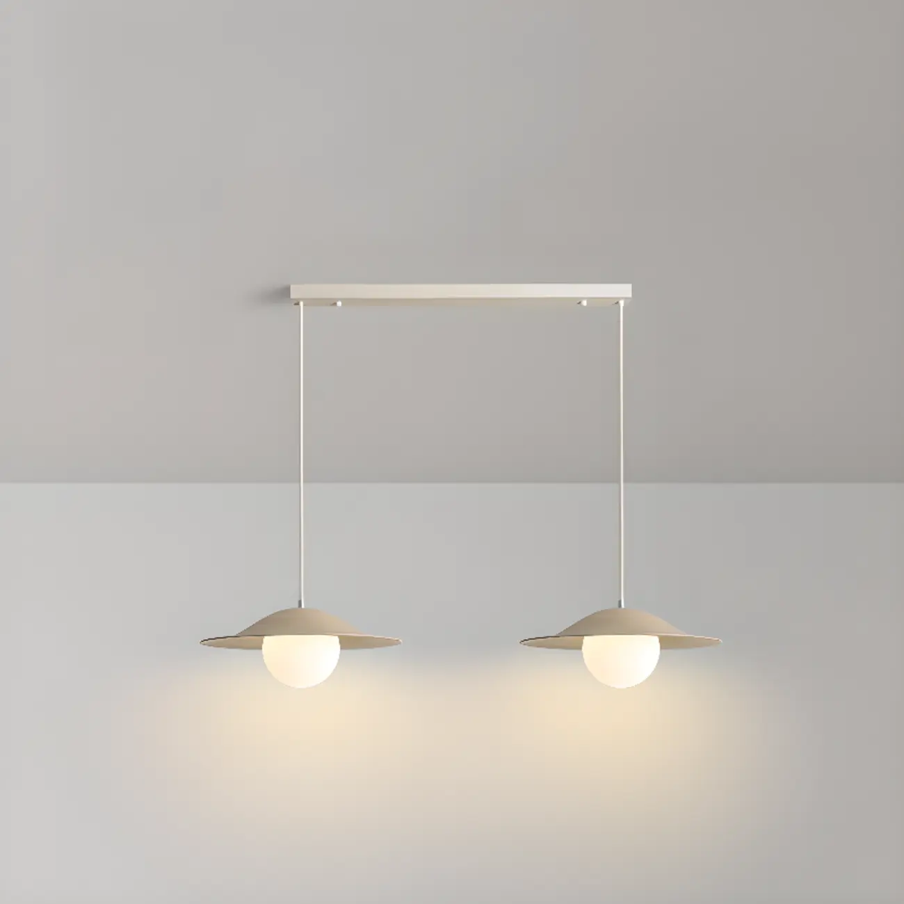 Nordic White Glass Linear Pendant Light for dining room Image - 12 | homeyfad