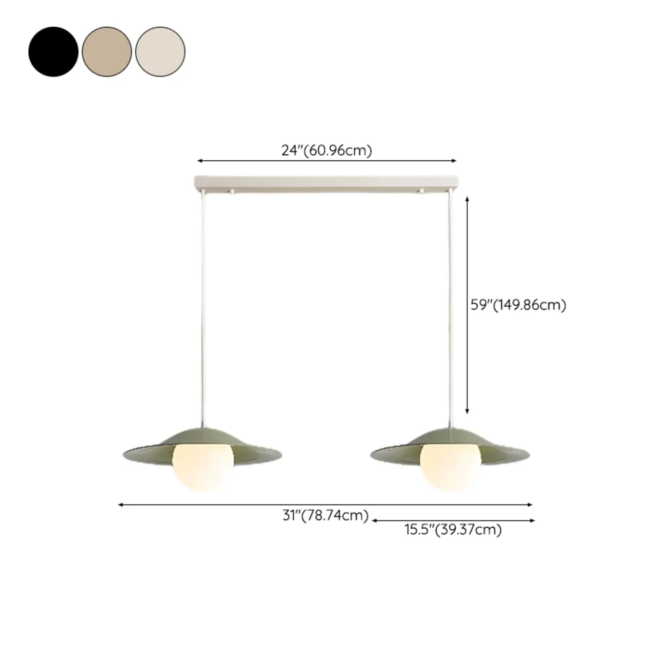 Nordic White Glass Linear Pendant Light for dining room Image - 19 | homeyfad