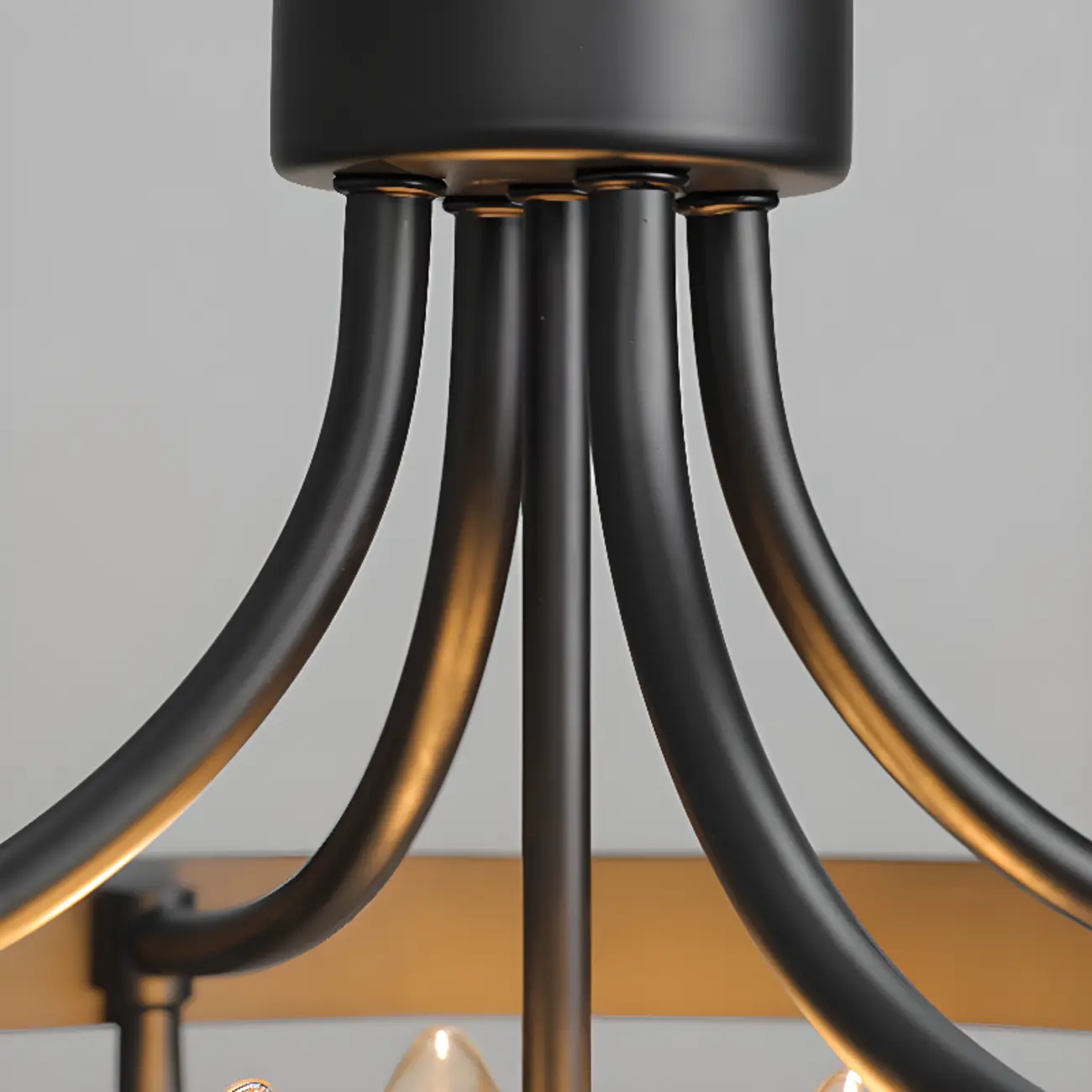 Industrial Cage-Shaped Semi-Flush Ceiling Light for Bedroom  Image - 7 | homeyfad