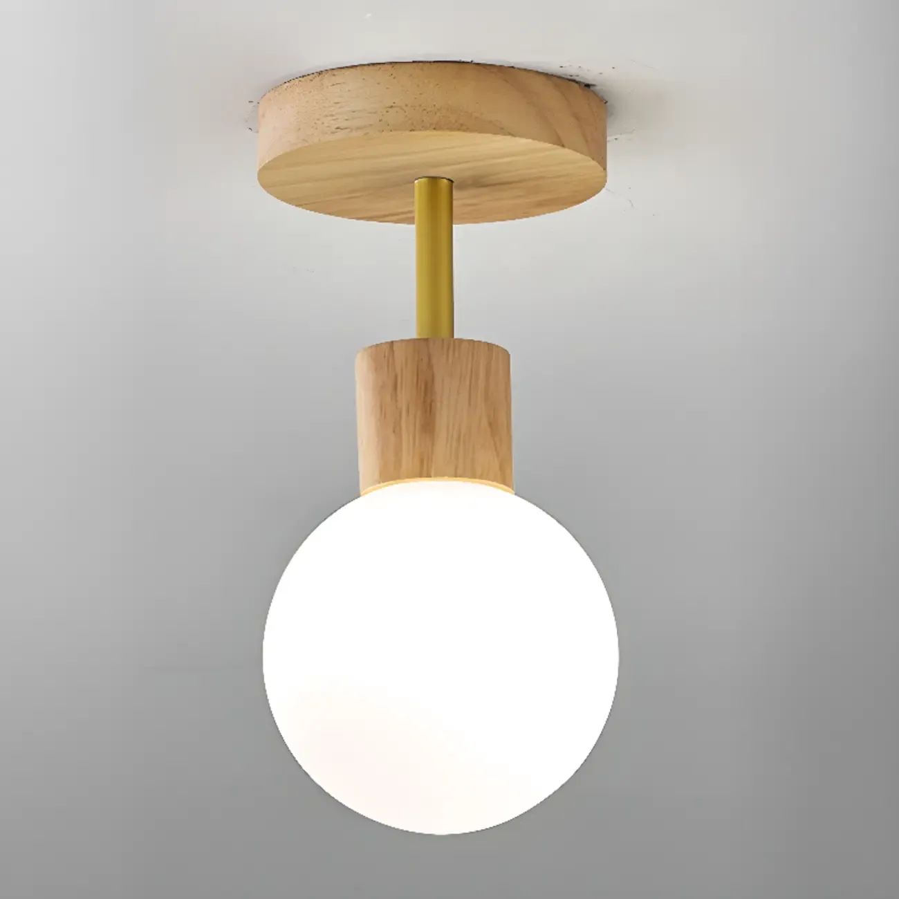 Elegant Single Head LED Ceiling Light for Residential Use Image - 5